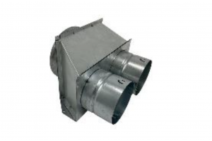 Difuzoriaus dėžutė Brofer DN 125 su 2 vnt ortakių d75 mm pajungimu RG125-2x75 Difuzoriaus dėžutė Brofer DN 125 su 2 vnt ortakių d75 mm pajungimu RG125-2x75